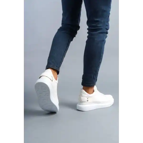 KB047  Kuback Beyaz Crocodile Günlük Erkek  Ayakkabı