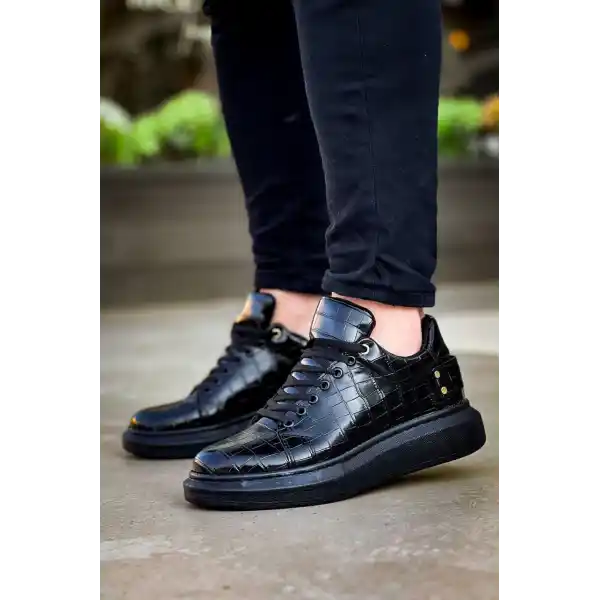 KB047  Kuback Kömür Crocodile Günlük Erkek  Ayakkabı