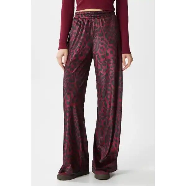 Leopar desen pantolon