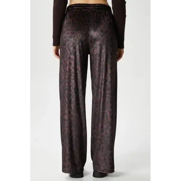 Leopar desen pantolon