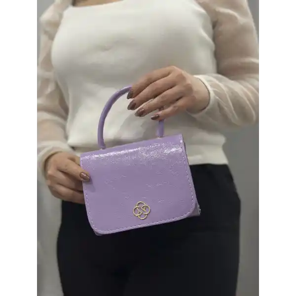 Lila cilt krash çanta