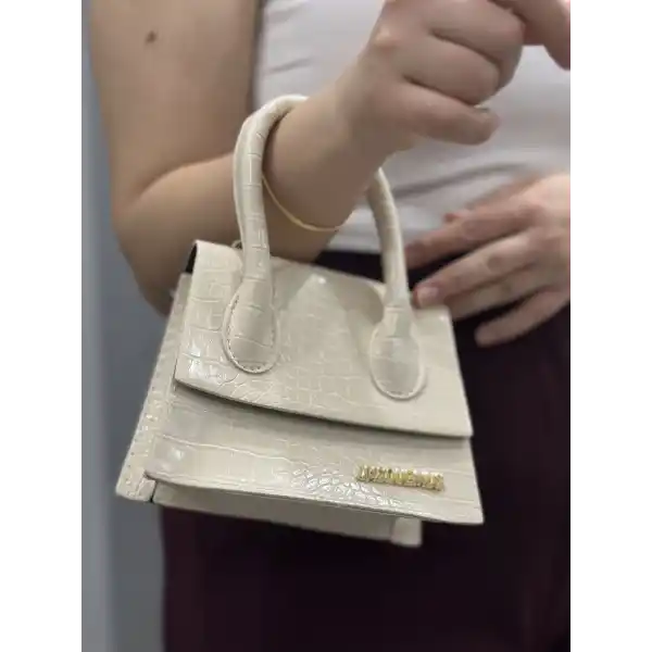 Luxe krem cilt çanta
