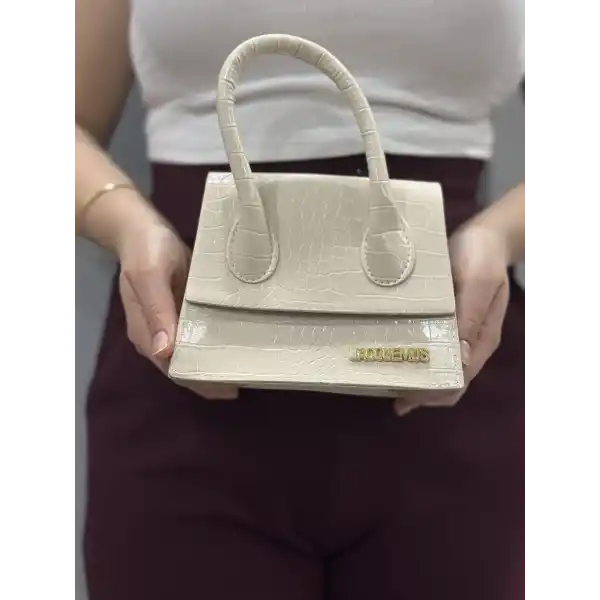 Luxe krem cilt çanta