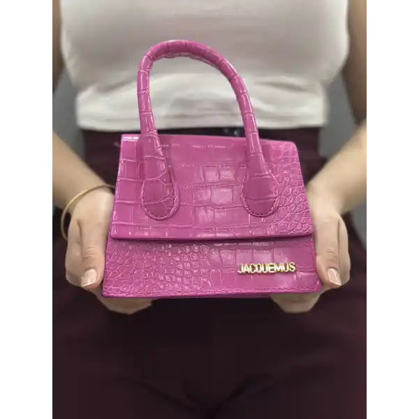 Luxe pembe cilt çanta