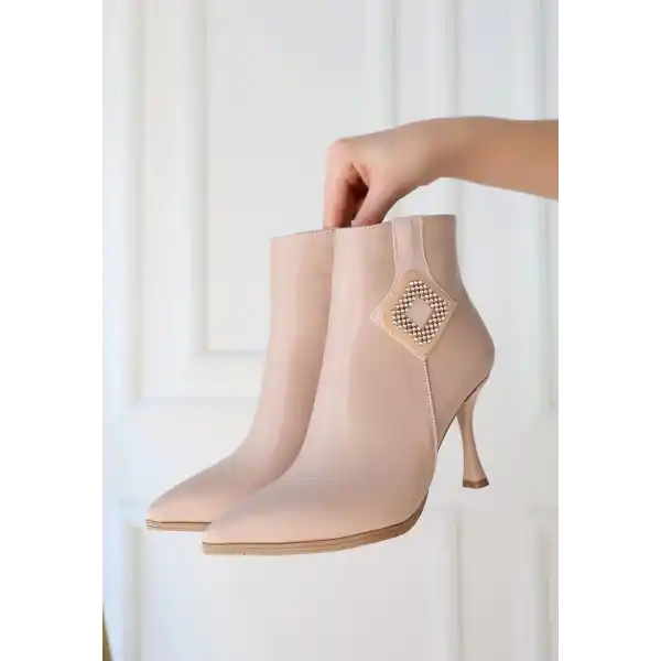 Moose Nude Cilt Topuklu Bot