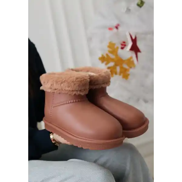 Mordi Taba Oval Burunlu Su Geçirmez İçi Kürklü  Bot