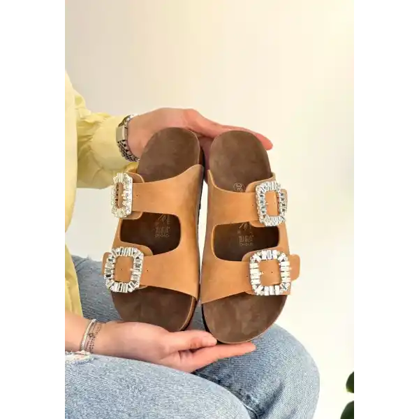 Nool Camel Nubuk Terlik