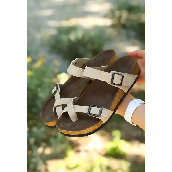 Opil Krem Nubuk Terlik