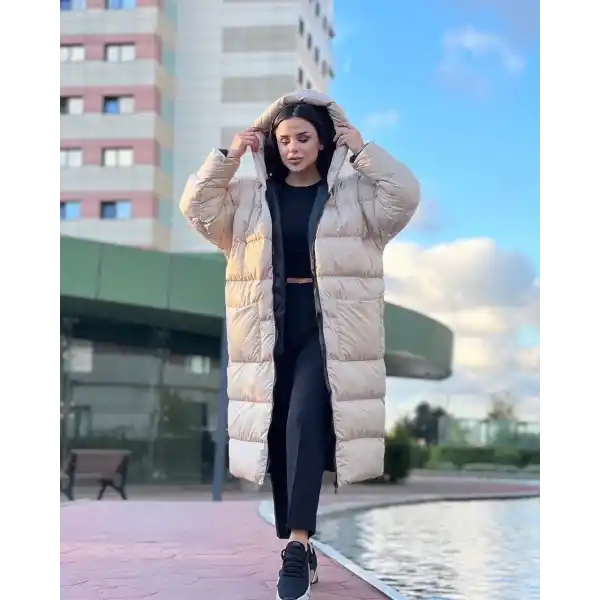 OVERSİZE UZUN ŞİŞME MONT