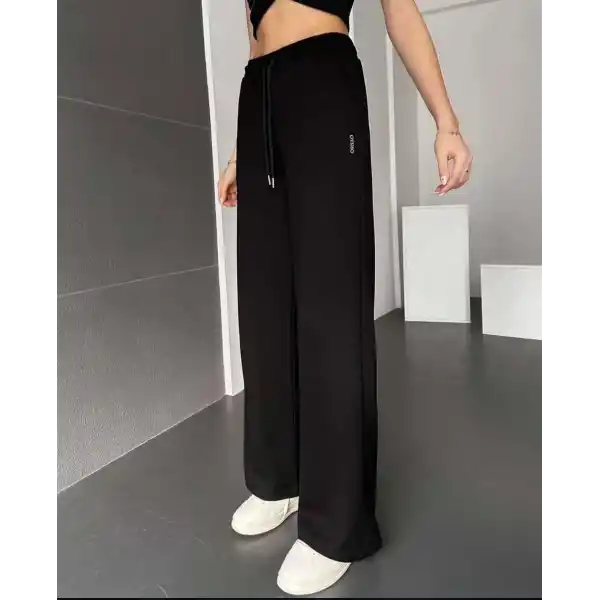 palazzo pantolon siyah