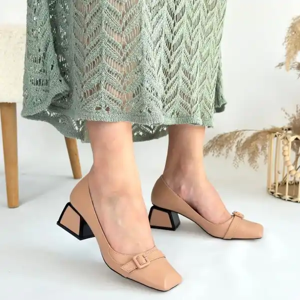 Pentio Nude Cilt Topuklu Ayakkabı