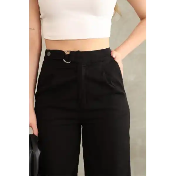 Pnt gabardin kemer detay pantolon