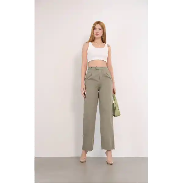 Pnt gabardin kemer detay pantolon