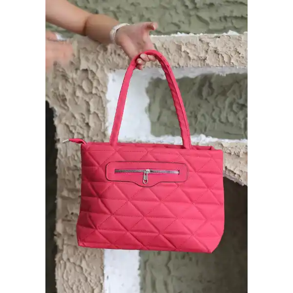 Shan Fuşya Saten Çanta