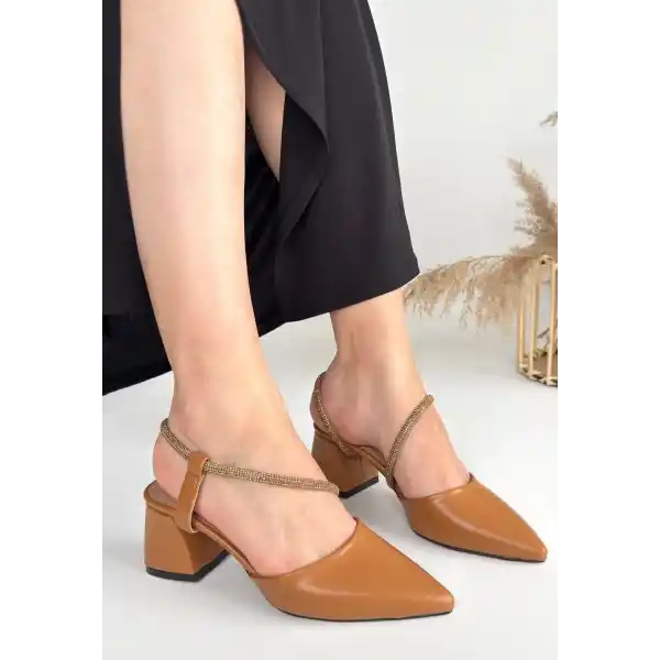 Sista Taba Cilt Topuklu Ayakkabı