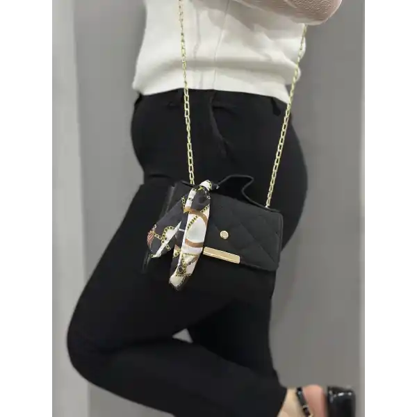 Siyah cilt zoje çanta