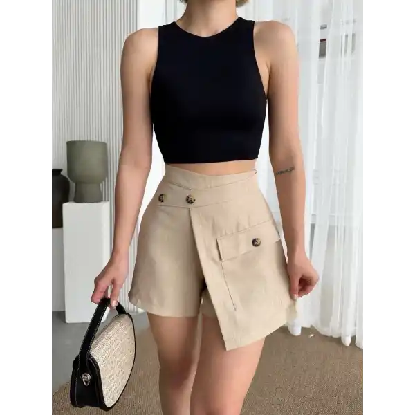 Tek cepli şort etek