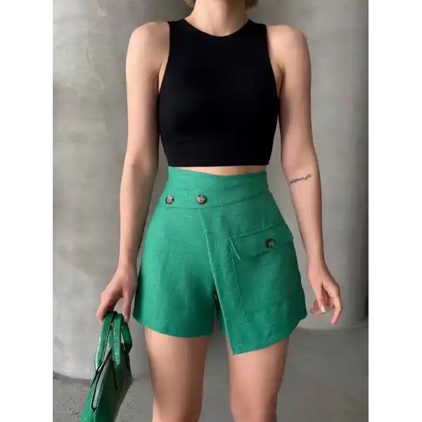 Tek cepli şort etek