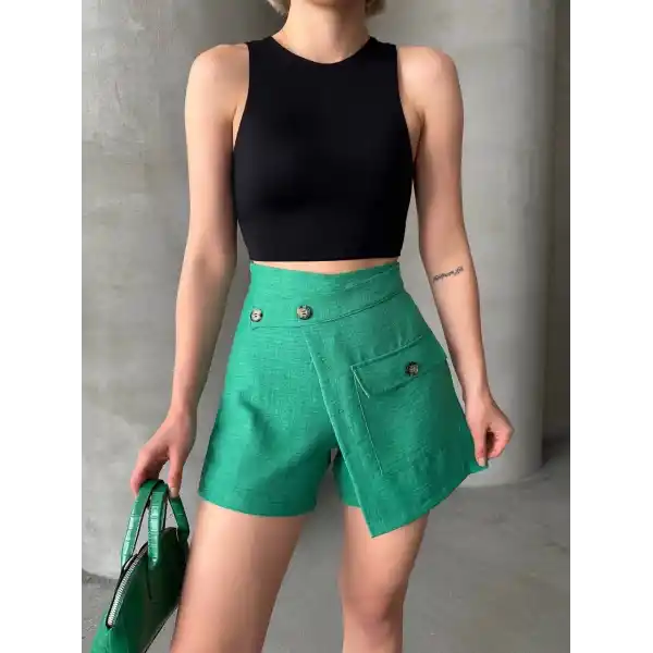 Tek cepli şort etek