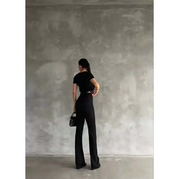 Yanları tüneli takım siyah s3161