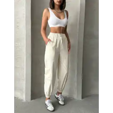 Jogger lastik paça pantolon