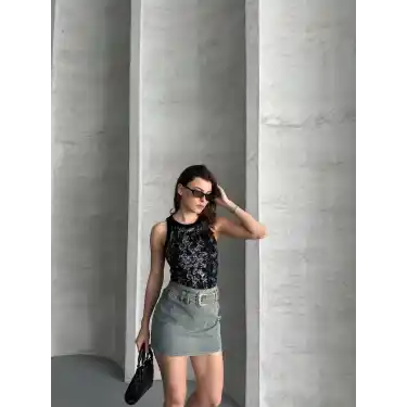 Varaklı bluz