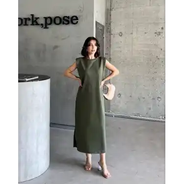 Vatkalı elbise