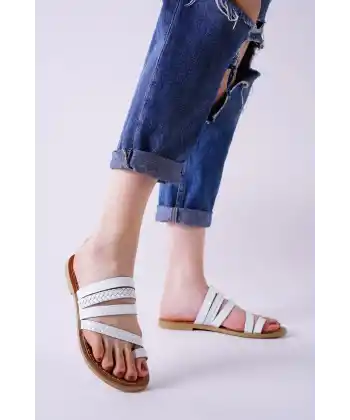 Aboll Beyaz Cilt Terlik