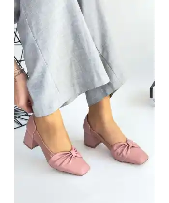 Agnet Pudra Cilt Topuklu Ayakkabı