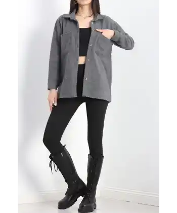 çift cepli kaşe gömlek