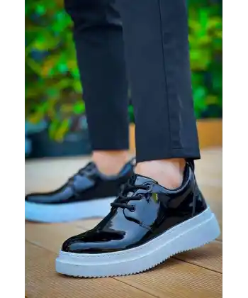 KB-X3  Kuback Siyah Rugan  Bağcıklı  Günlük Erkek  Ayakkabı