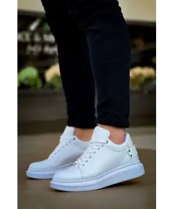 KB047  Kuback Beyaz Cilt Günlük Erkek  Ayakkabı