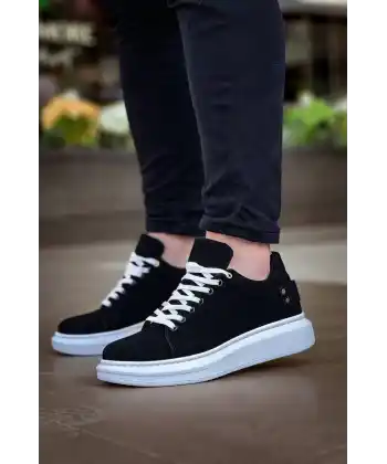 KB047  Kuback Siyah Süet Günlük Erkek  Ayakkabı