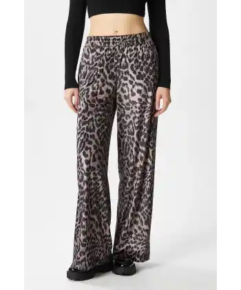 Leopar desen pantolon
