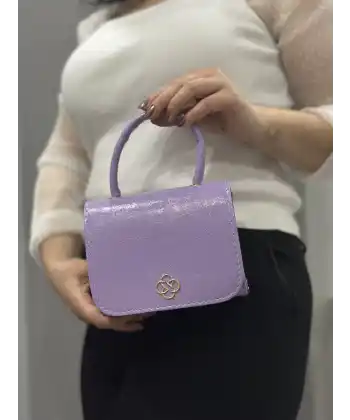 Lila cilt krash çanta