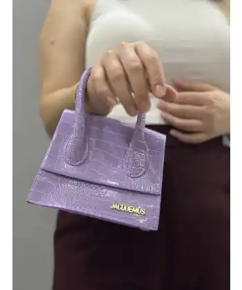 luxe lila cilt çanta