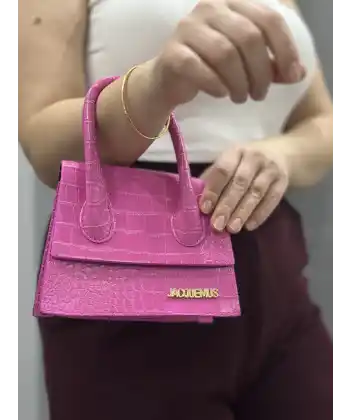 Luxe pembe cilt çanta