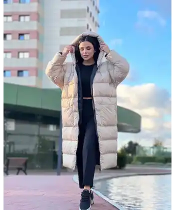 OVERSİZE UZUN ŞİŞME MONT