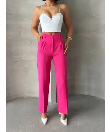 Palazzo fuşya pantolon