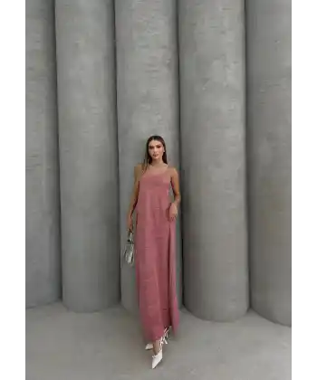 Piliseli uzun elbise