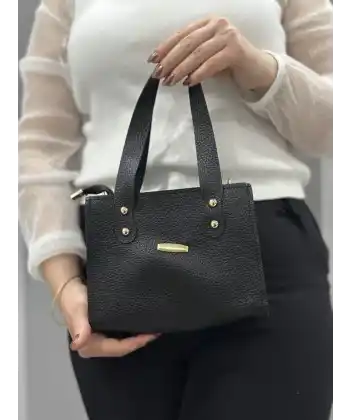 Siyah cilt limoe çanta