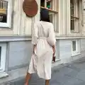 Ayrobin midi elbise
