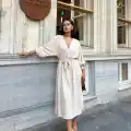 Ayrobin midi elbise