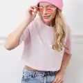 Baskılı Crop tişört