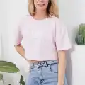 Baskılı Crop tişört