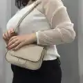 Bej cilt mossi çanta