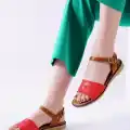 Cardi Kırmızı Cilt Sandalet
