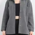 çift cepli kaşe gömlek