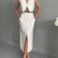 Çilek takım etek yelek