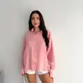 Çizgili oversize gömlek